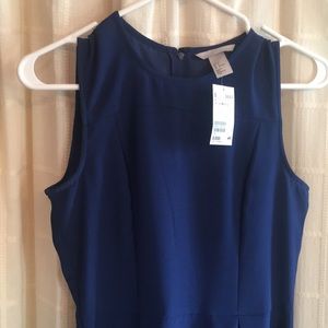 H&M Navy Blue, short, a-line dress.